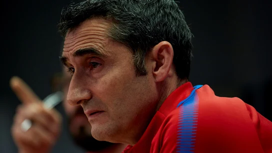Ernesto Valverde, en rueda de de prensa Ernesto Valverde, en rueda de de prensa