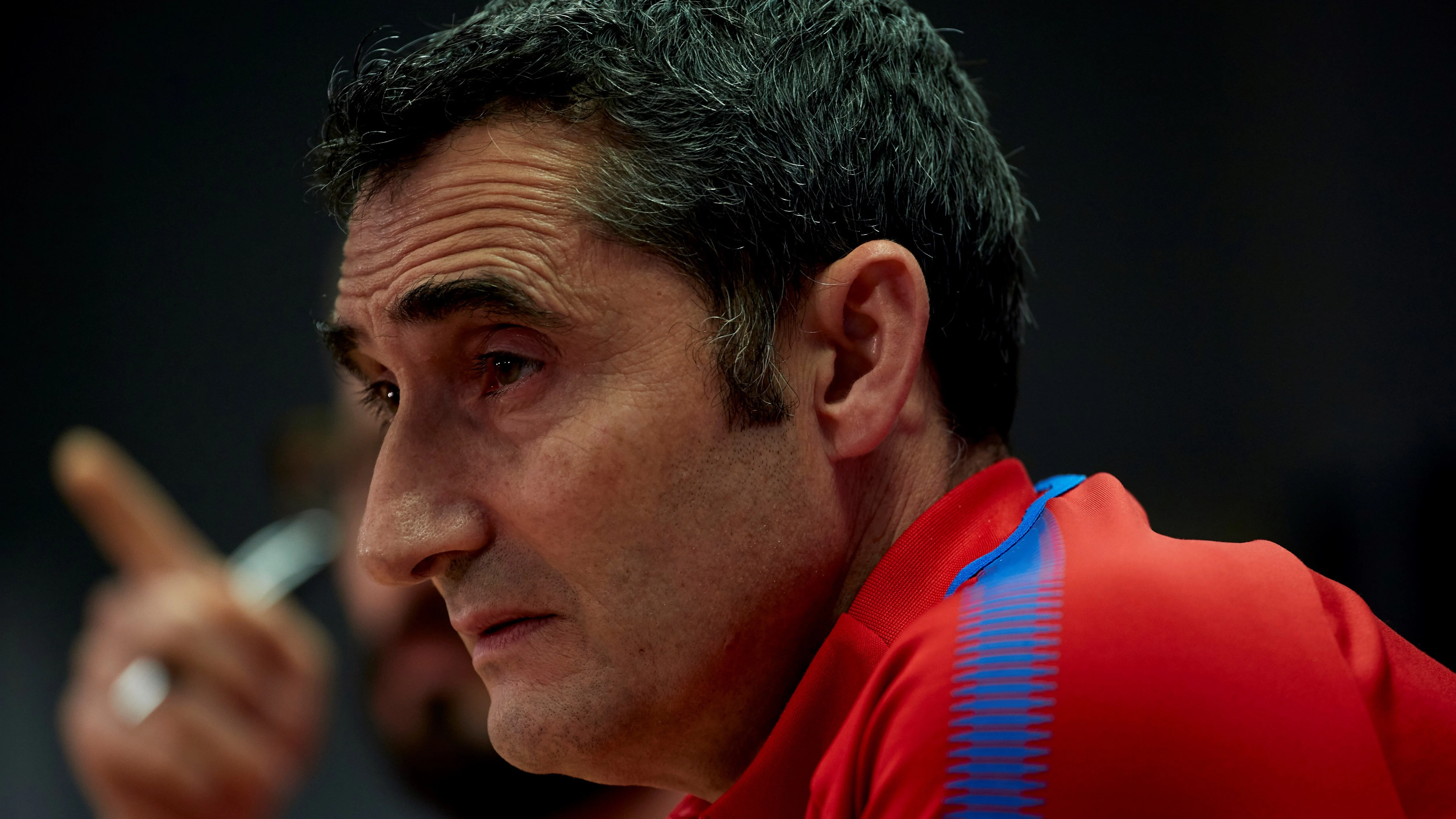 Ernesto Valverde, en rueda de de prensa