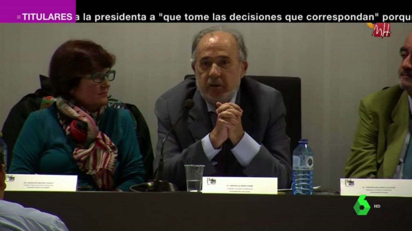 El catedr&aacute;tico Enrique &Aacute;lvarez Conde
