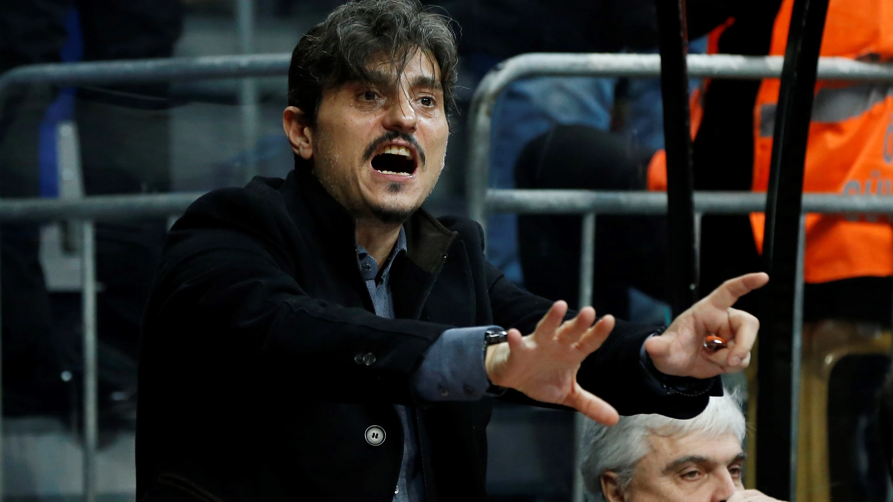 Giannakopoulos, durante un partido del Panathinaikos