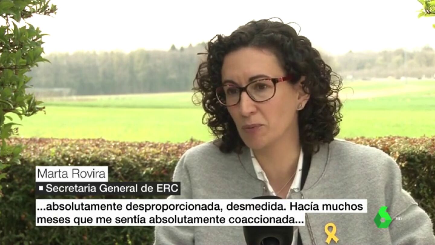 Marta Rovira no descarta pedir asilo en Suiza: "No pod&iacute;a arriesgarme a entre 20 y 30 a&ntilde;os de prisi&oacute;n por delitos que jam&aacute;s he cometido"