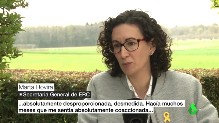 Marta Rovira no descarta pedir asilo en Suiza: "No podía arriesgarme a entre 20 y 30 años de prisión por delitos que jamás he cometido"