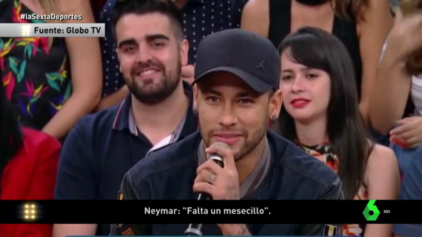 Neymar, sobre su recuperaci&oacute;n: "Falta un mes, pero estoy progresando bien, consolidando bien"