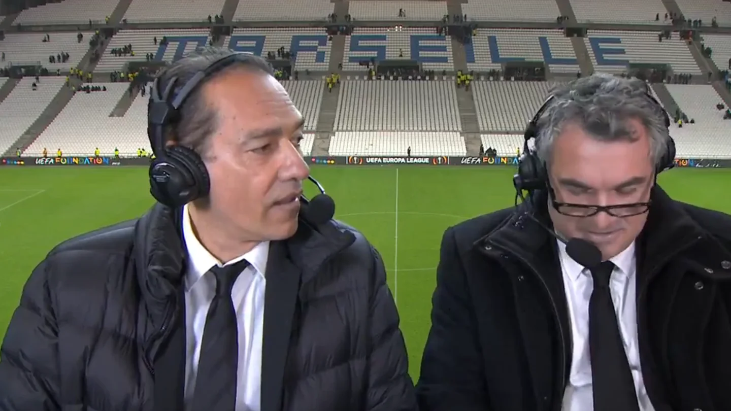 El comentarista Denis Balbir, tras el Marsella - Leipzig El comentarista Denis Balbir, tras el Marsella - Leipzig