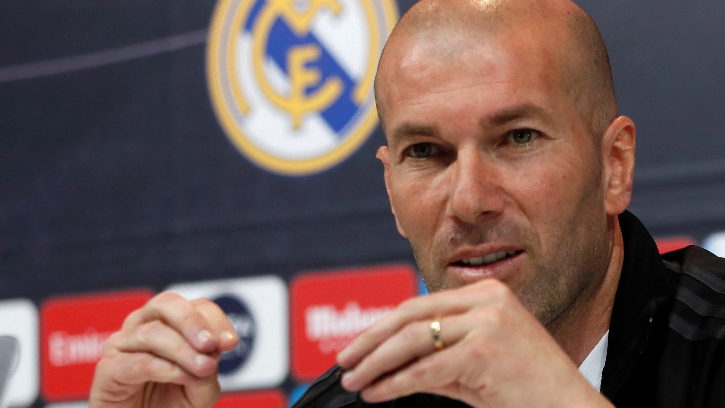 Zinedine Zidane, en rueda de prensa