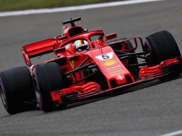Vettel, en China Vettel, en China