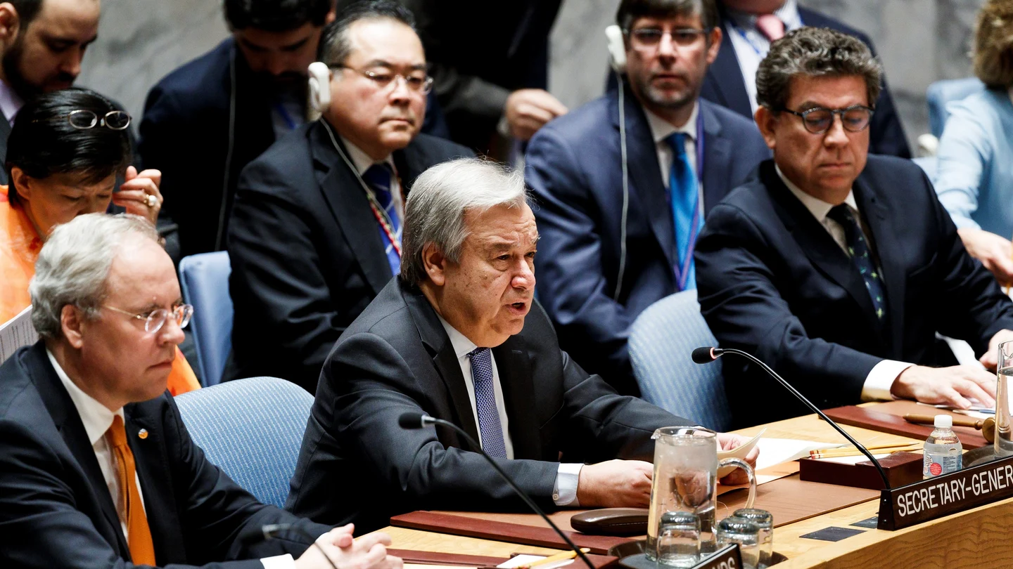 El secretario general de las Naciones Unidas, Antonio Guterres El secretario general de las Naciones Unidas, Antonio Guterres