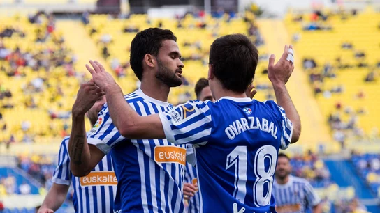 Oyarzabal celebra su gol ante Las Palmas Oyarzabal celebra su gol ante Las Palmas