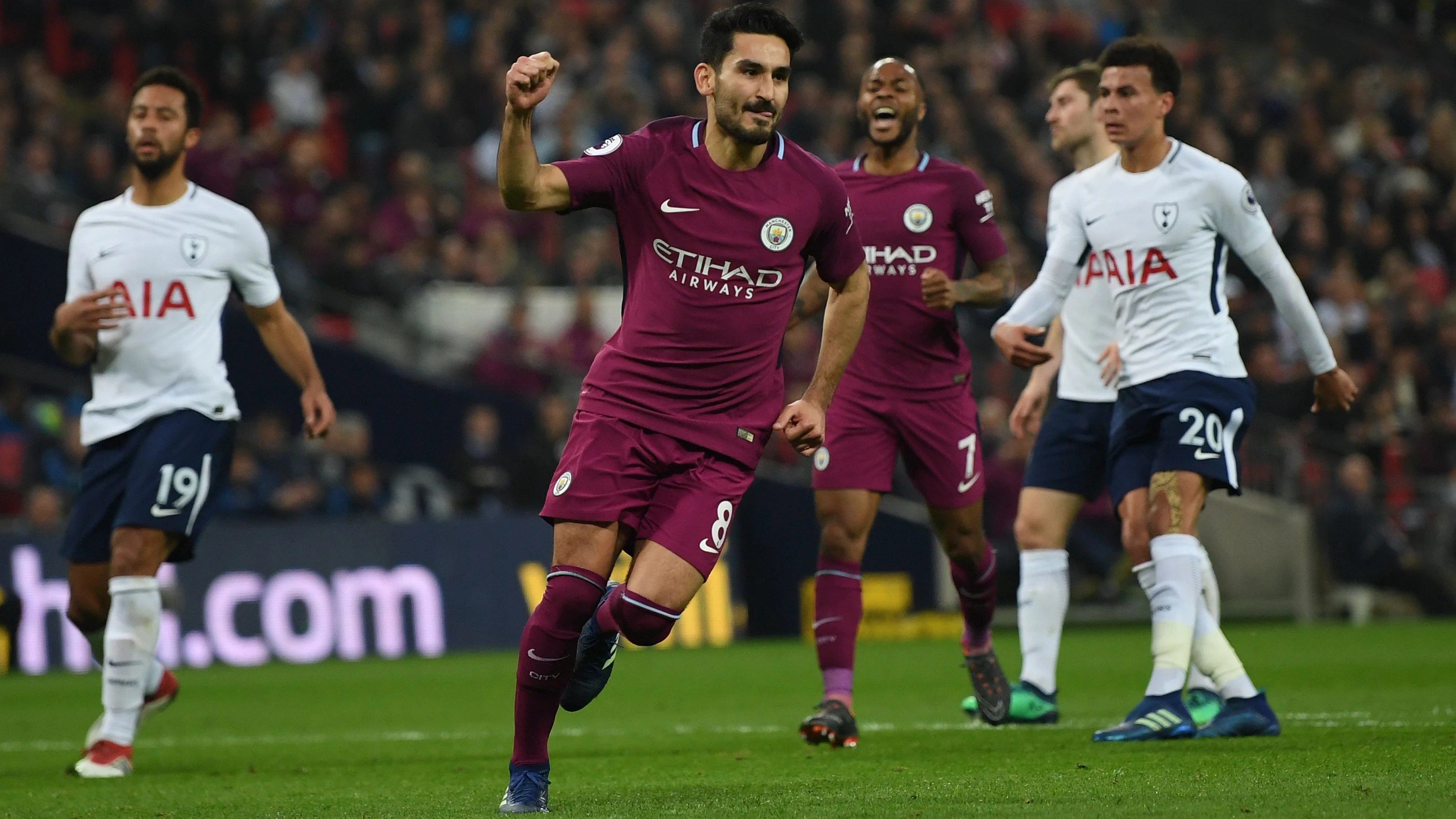 Gundogan celebra su gol ante el Tottenham