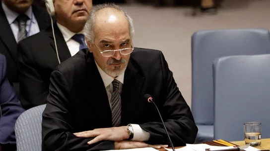 El embajador sirio ante la ONU, Bashar Jaafari El embajador sirio ante la ONU, Bashar Jaafari