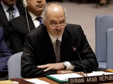 El embajador sirio ante la ONU, Bashar Jaafari El embajador sirio ante la ONU, Bashar Jaafari