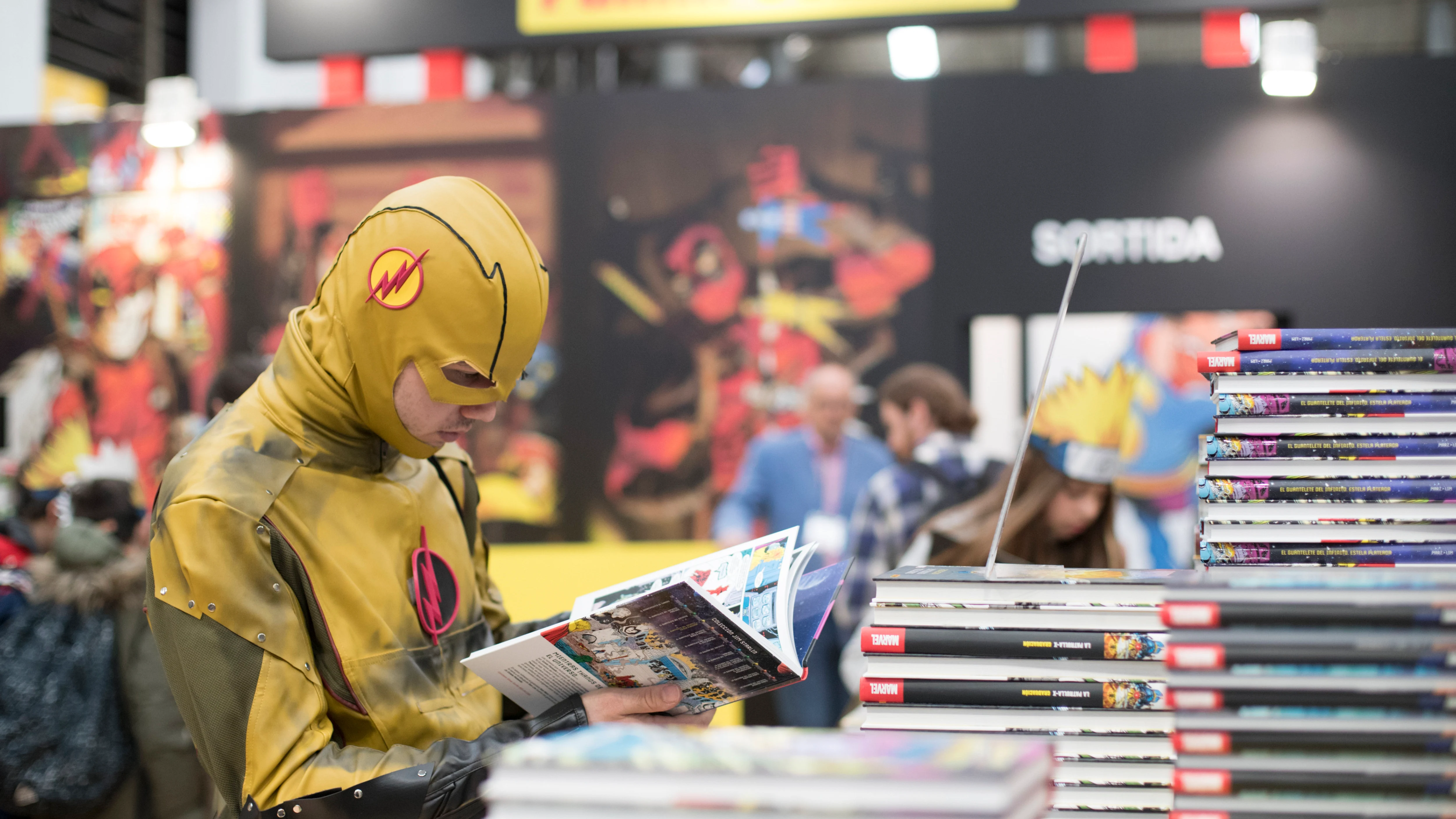 Uno de los asistentes al Salón del Cómic de Barcelona