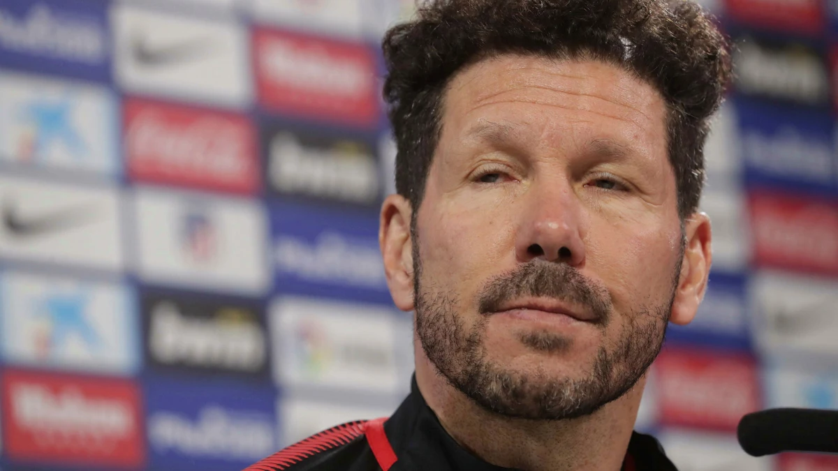 Diego Simeone, en rueda de prensa