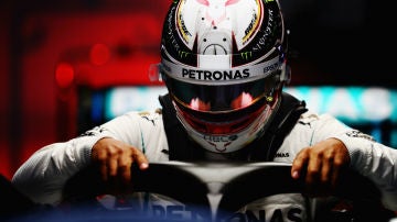 Hamilton, a bordo del Mercedes