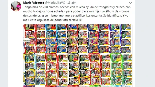 Los cromos realizados por María Vázquez Los cromos realizados por María Vázquez