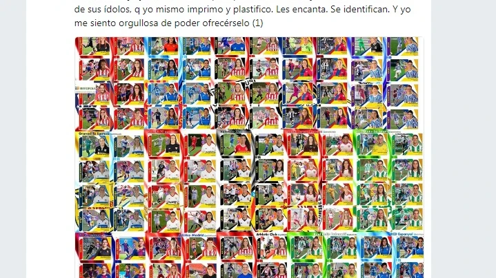 Los cromos realizados por María Vázquez