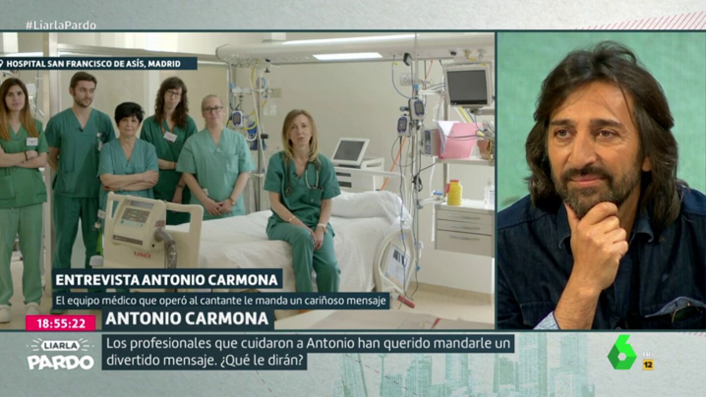 El equipo m&eacute;dico que atendi&oacute; al artista Antonio Carmona