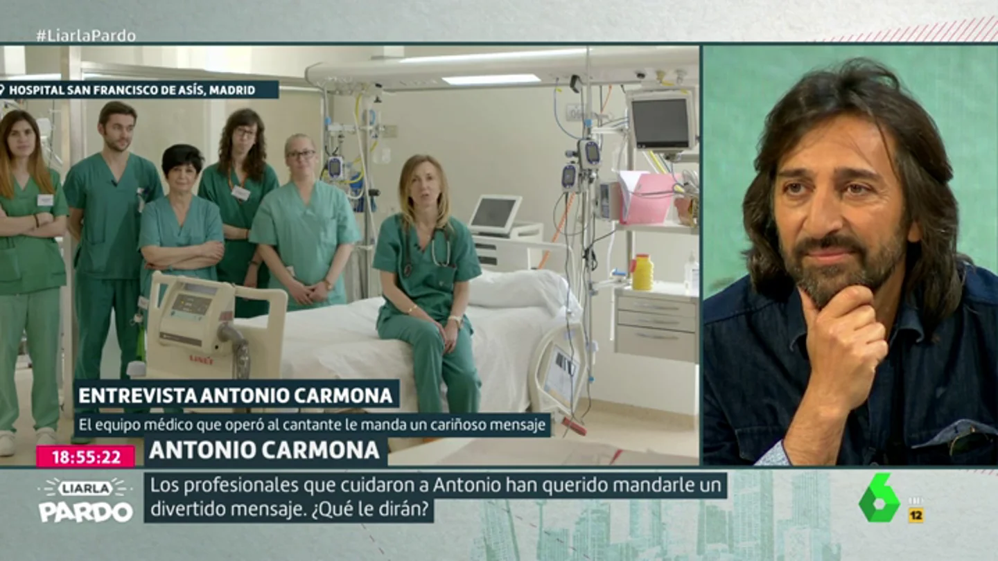 El equipo médico que atendió al artista Antonio Carmona El equipo médico que atendió al artista Antonio Carmona