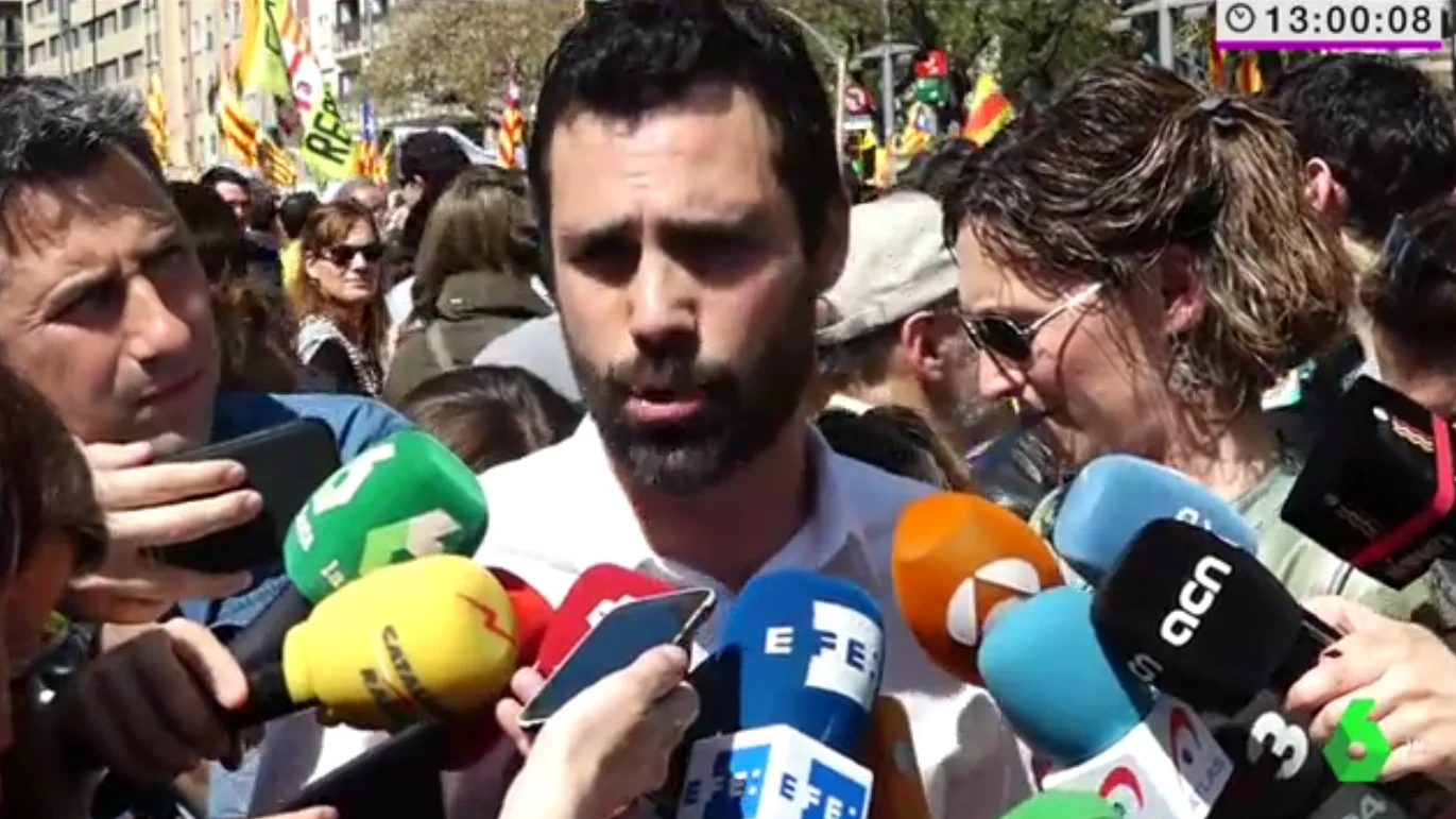 El presidente del Parlament catalán, Roger Torrent