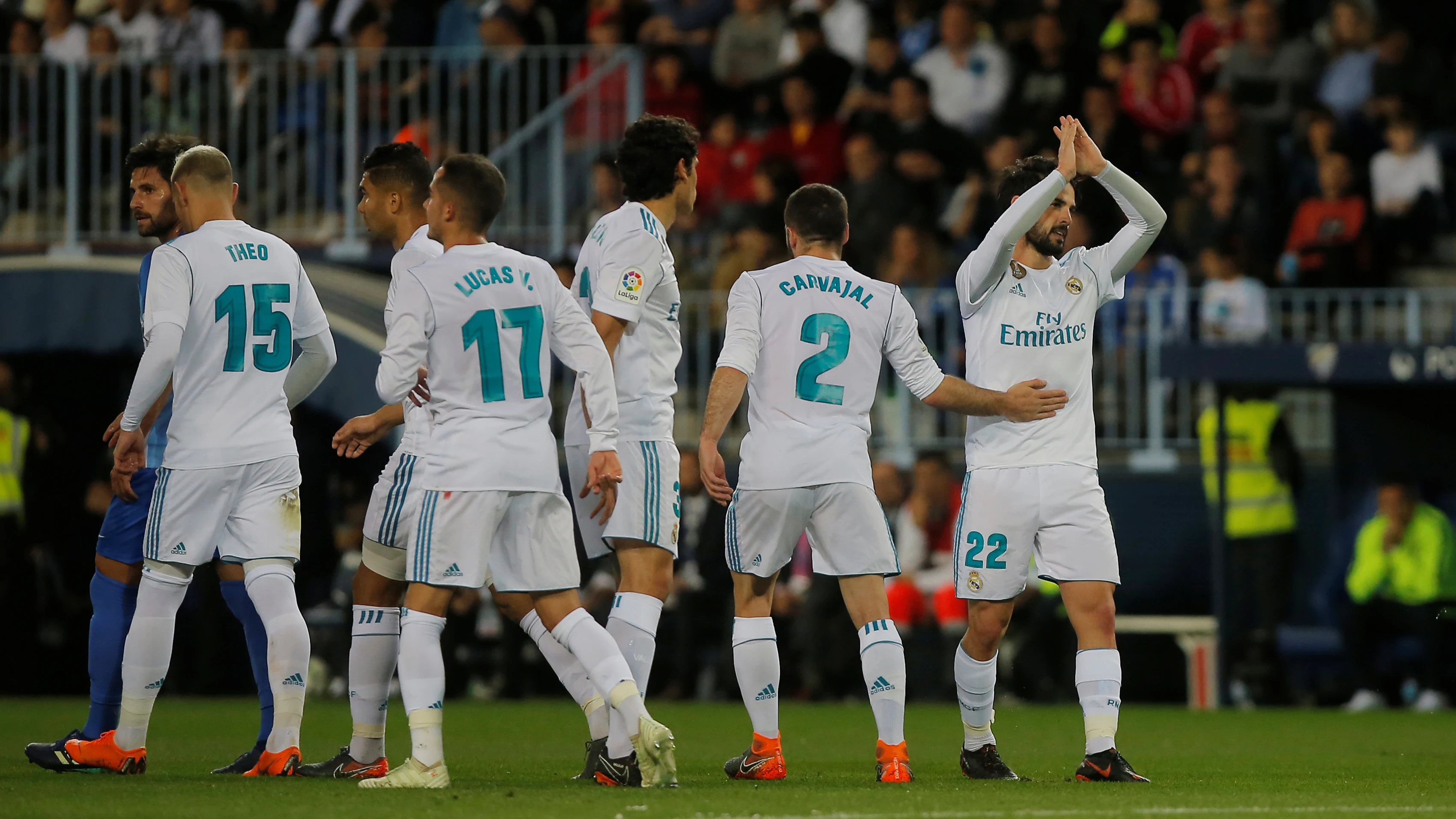 Isco se disculpa ante La Rosaleda tras anotar el 0-1