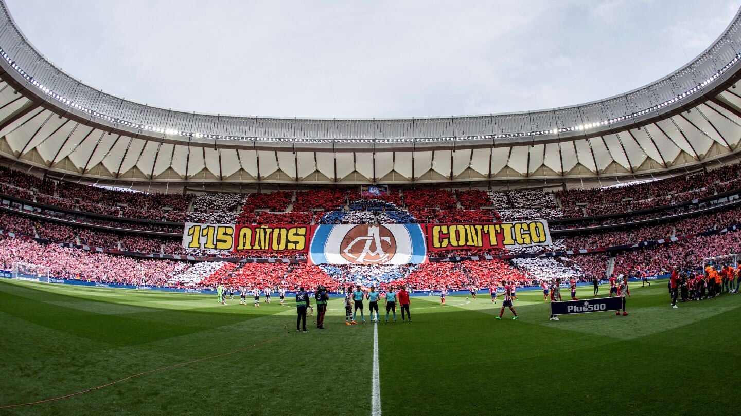 El primer tifo en la historia del Wanda Metropolitano