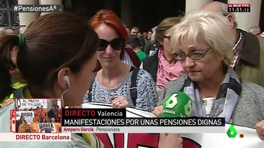 Amparo García, pensionista que vive con una pensión de 500 euros Amparo García, pensionista que vive con una pensión de 500 euros