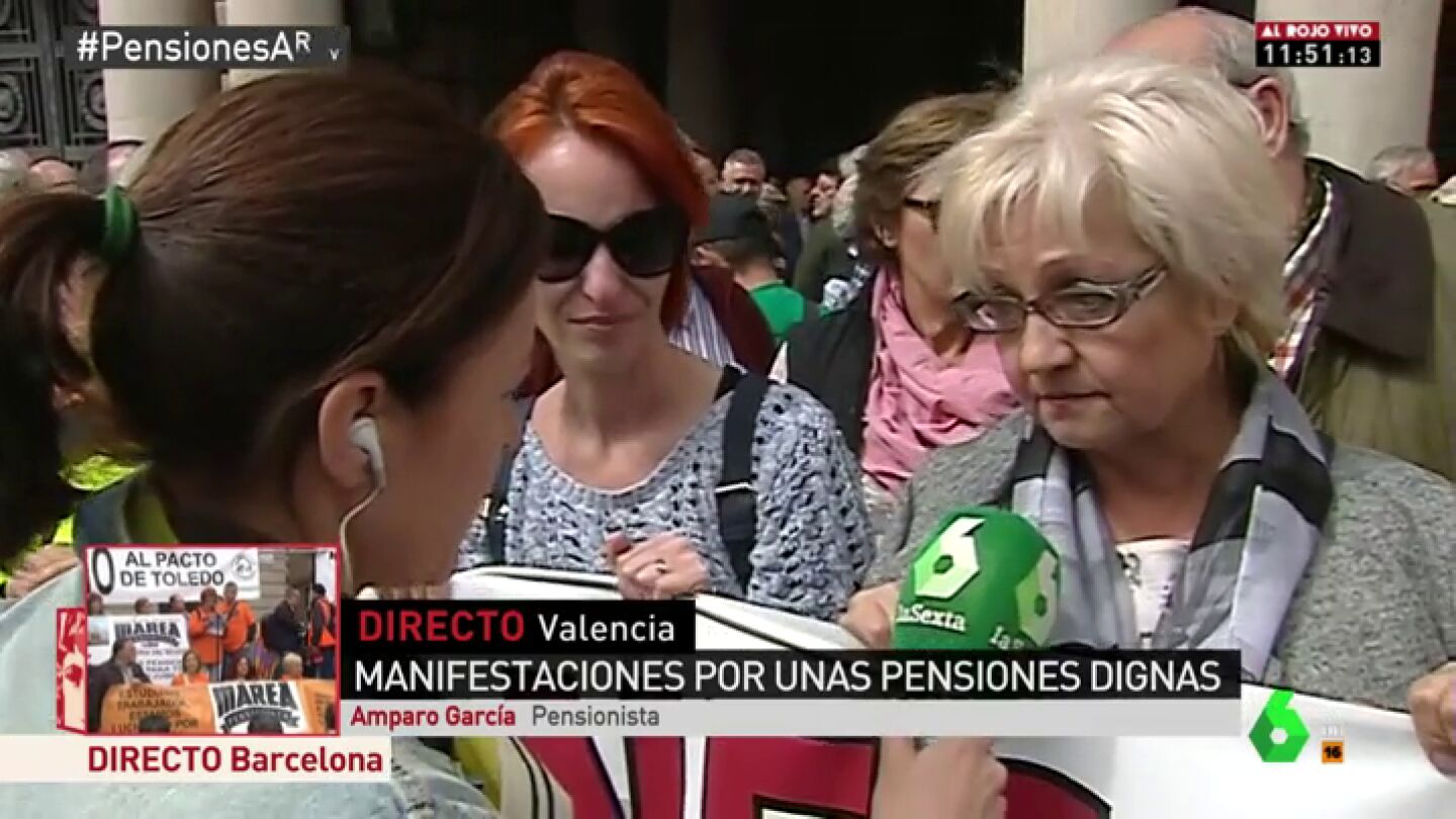 Amparo Garc&iacute;a, pensionista que vive con una pensi&oacute;n de 500 euros