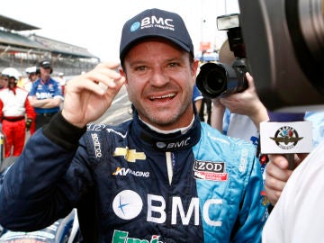 Barrichello, durante una carrera en 2012 Barrichello, durante una carrera en 2012