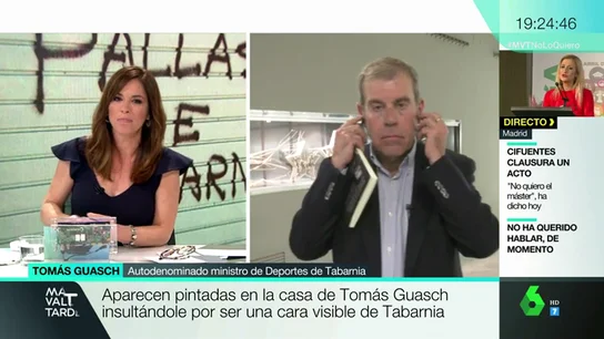 Tomás Guasch, periodista y autoproclamado ministro de Deportes de Tabarnia Tomás Guasch, periodista y autoproclamado ministro de Deportes de Tabarnia