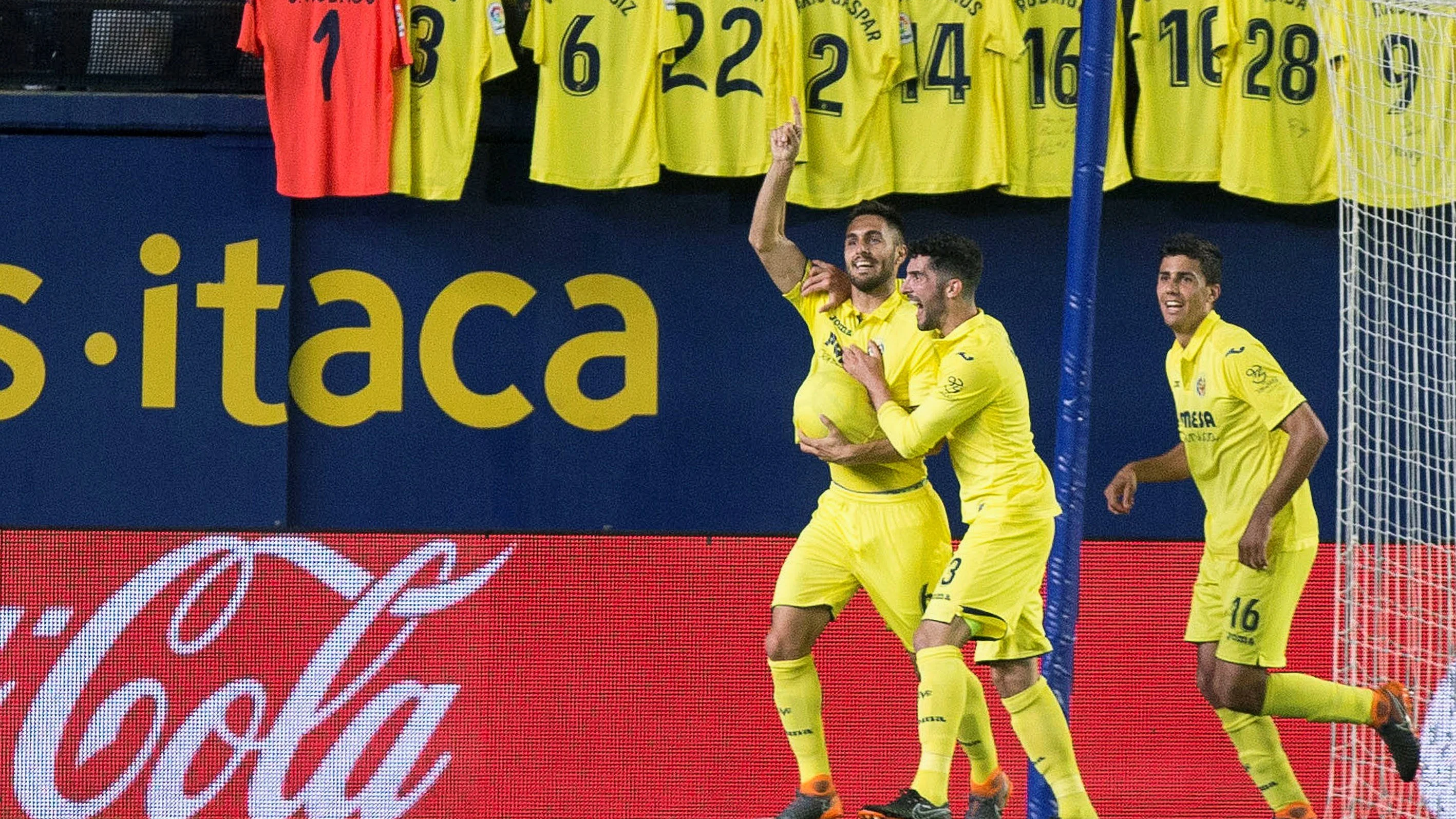 Víctor Ruiz celebra su gol contra el Leganés