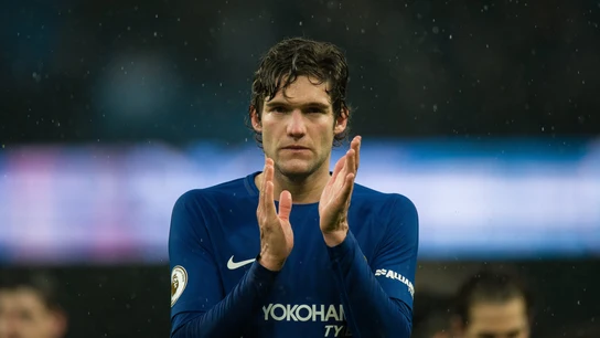 Marcos Alonso, al terminar un partido con el Chelsea Marcos Alonso, al terminar un partido con el Chelsea