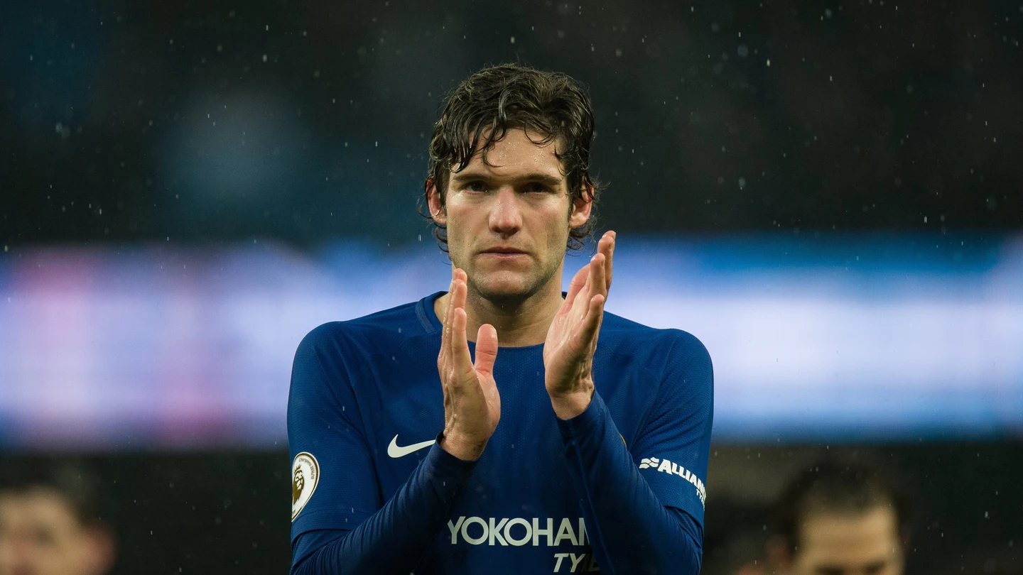 Marcos Alonso, al terminar un partido con el Chelsea Marcos Alonso, al terminar un partido con el Chelsea