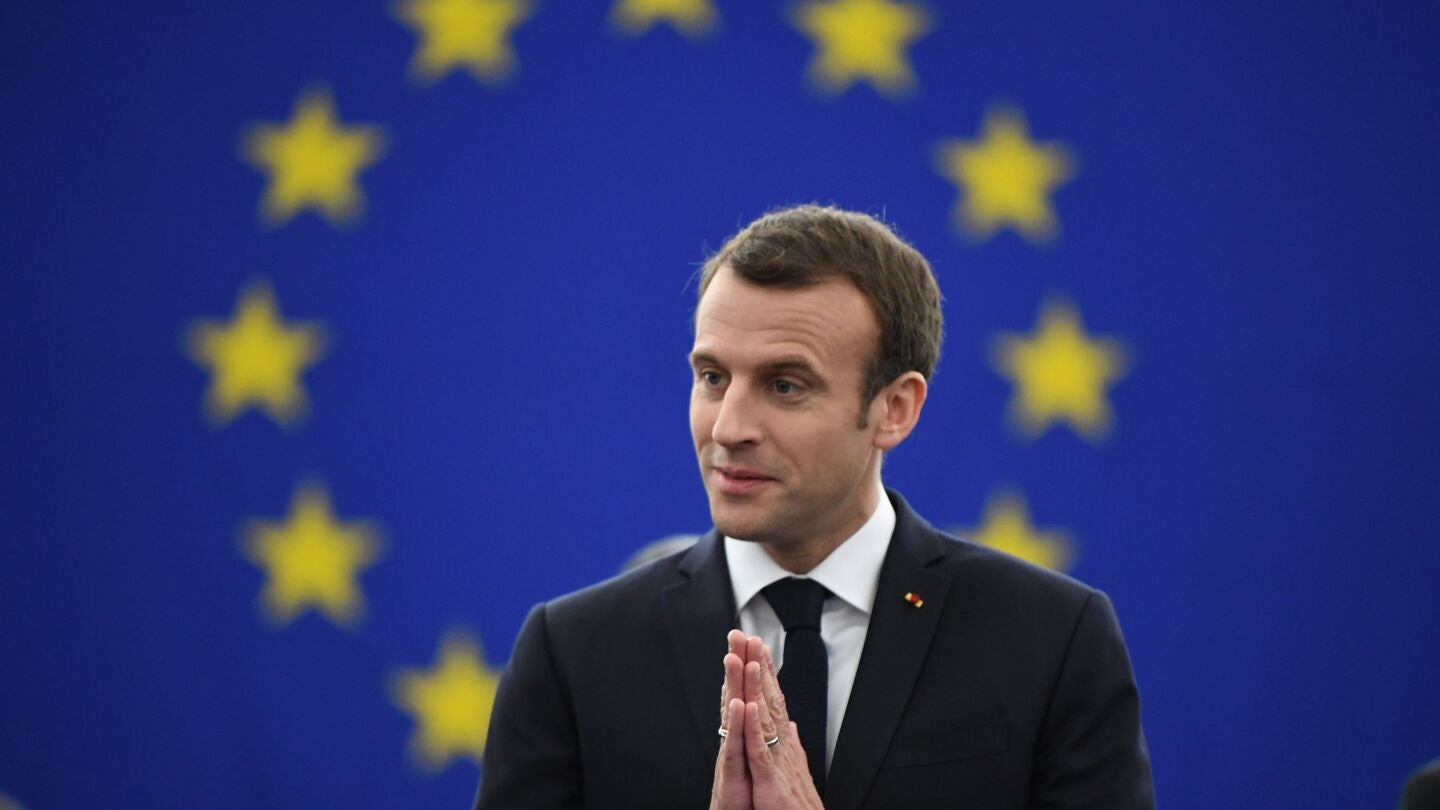 El presidente franc&eacute;s, Emmanuel Macron