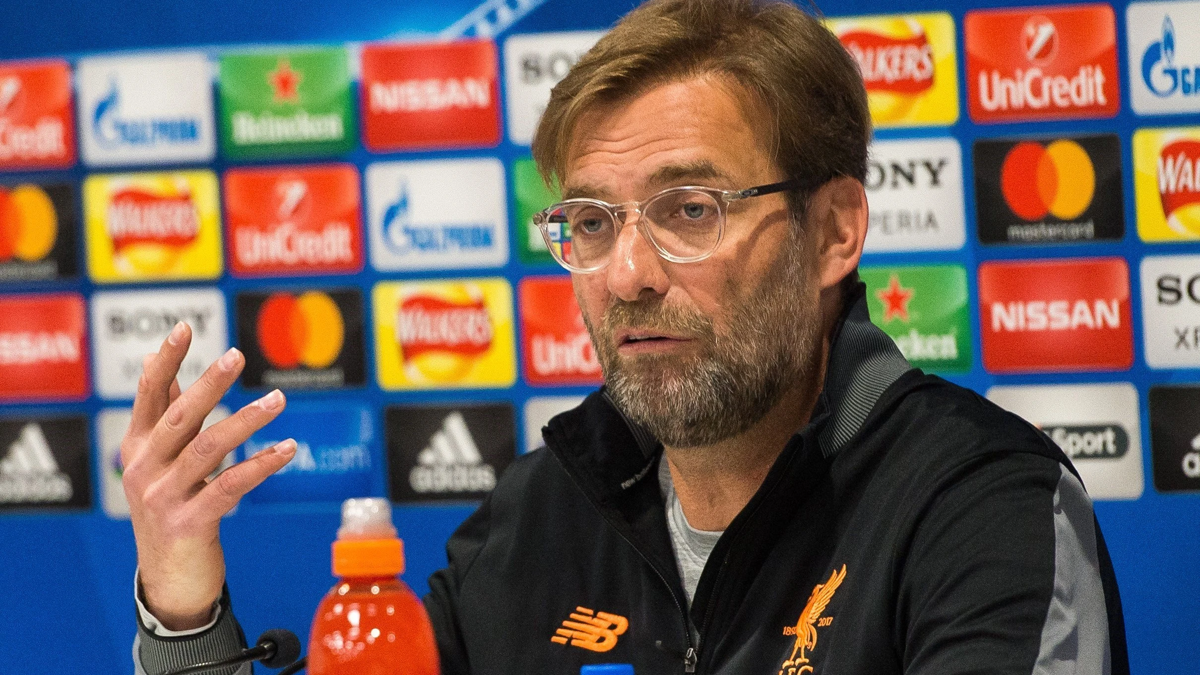 Klopp, durante una rueda de prensa