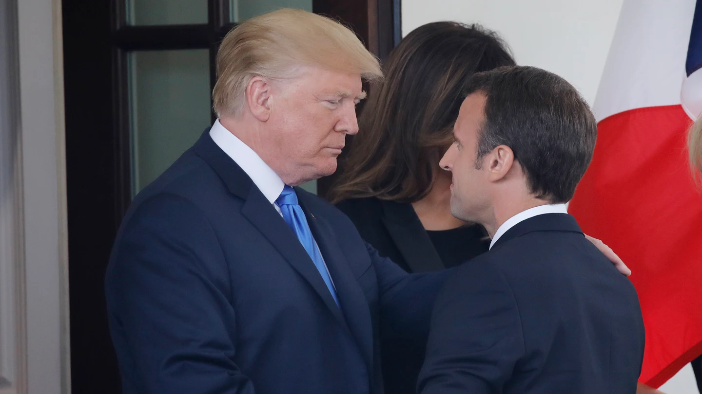 Donald Trump y Emmanuel Macron Donald Trump y Emmanuel Macron