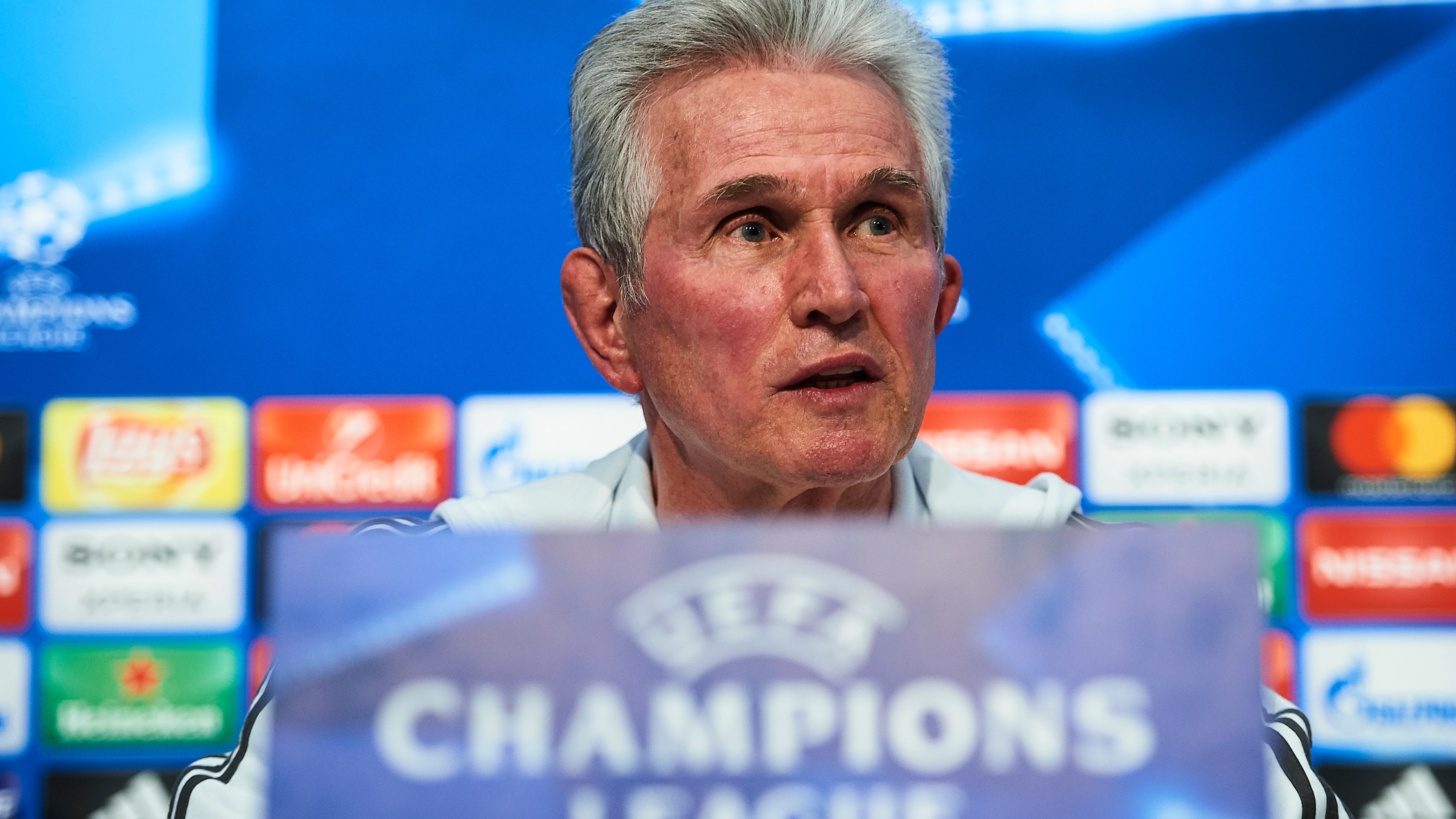 Jupp Heynckes, durante la rueda de prensa