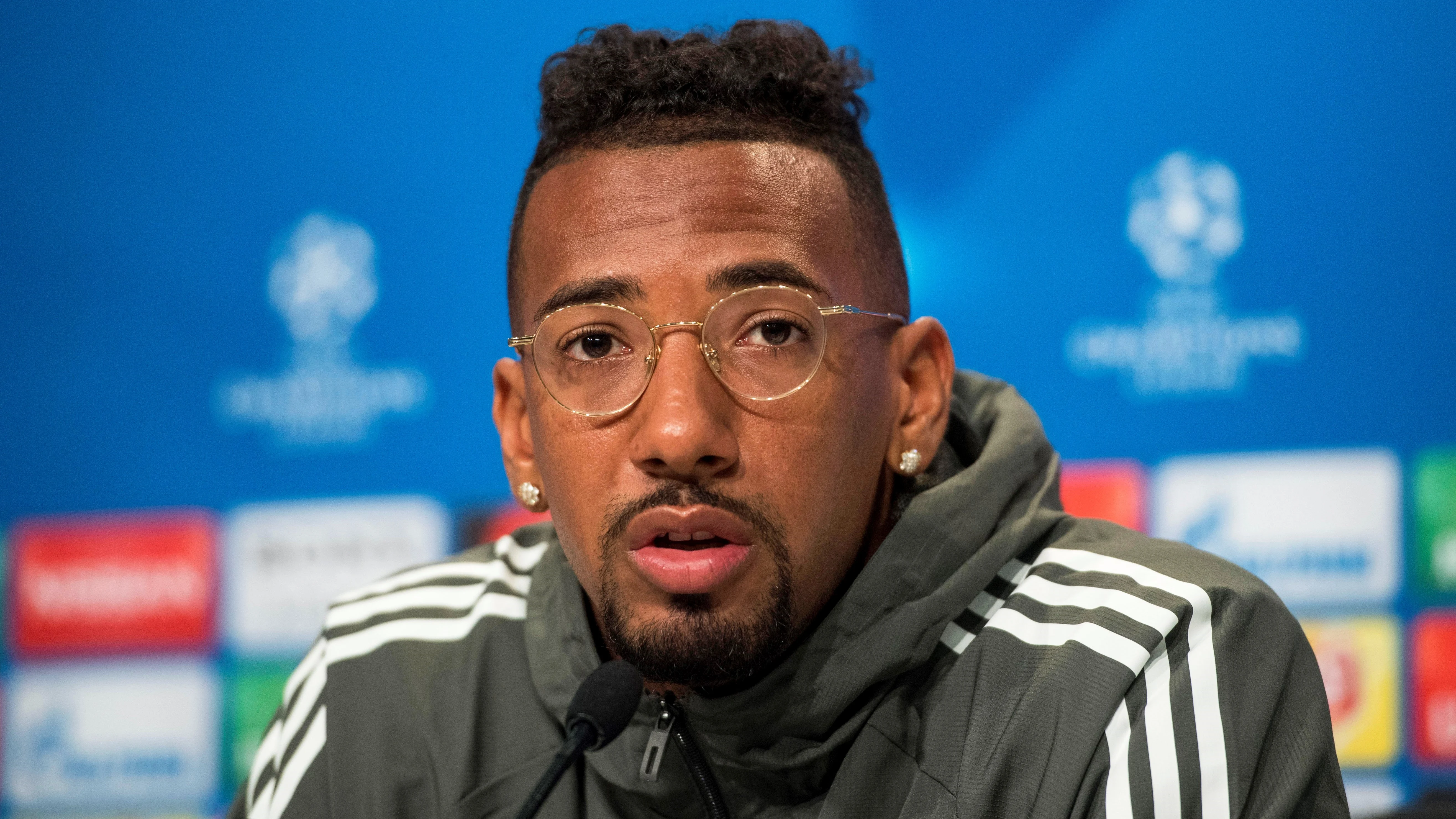 Jerome Boateng, en rueda de prensa antes de medirse al Real Madrid