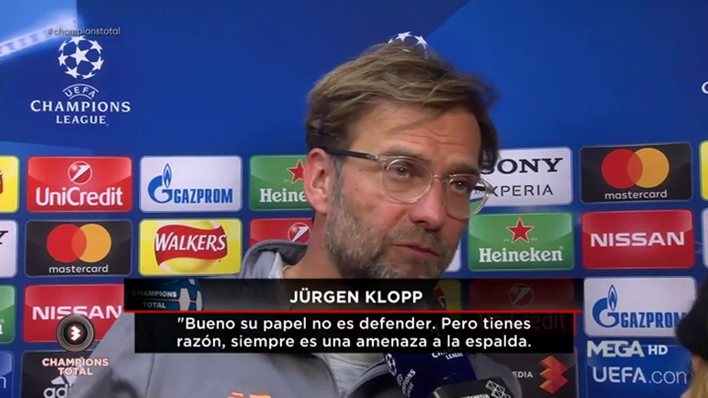 Klopp, con Susana Guasch: "Si Salah se hubiese lesionado sí que habría sido un error" Klopp, con Susana Guasch: "Si Salah se hubiese lesionado sí que habría sido un error"