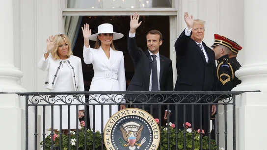 Los Macron visitan la Casa Blanca Los Macron visitan la Casa Blanca
