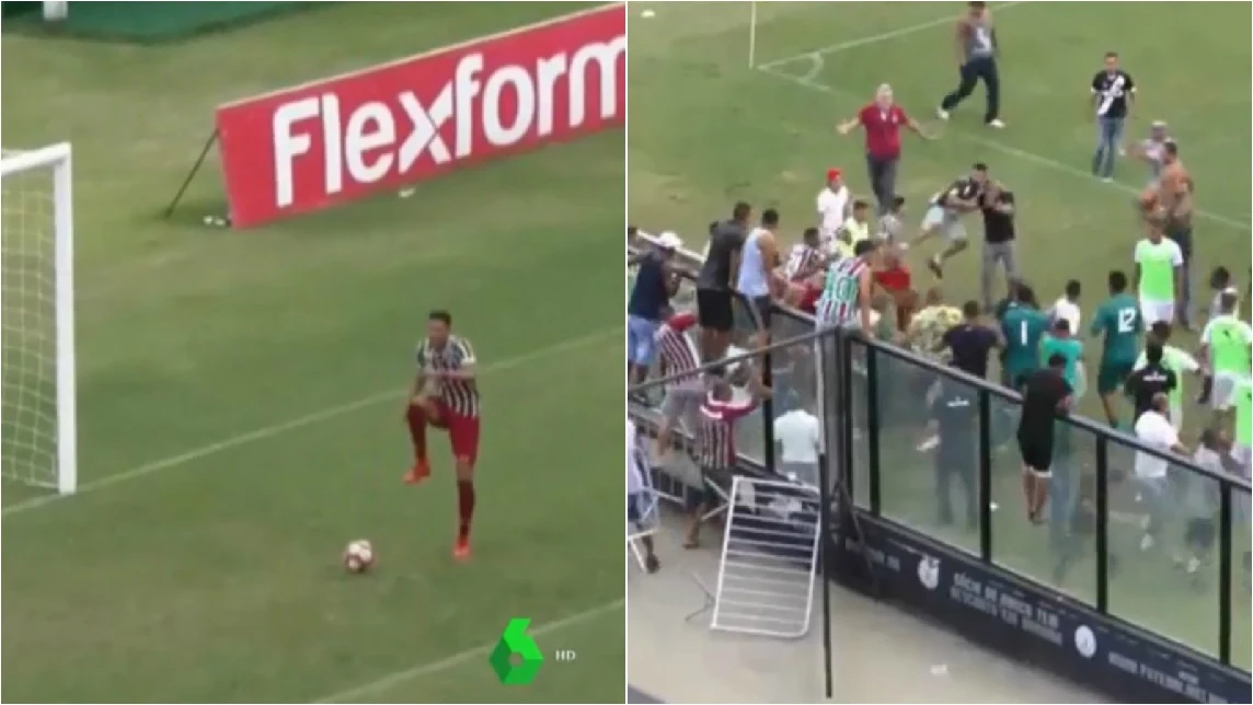 El 'baile' de la provocación del delantero del Fluminense