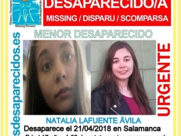 Joven desaparecida en Salamanca Joven desaparecida en Salamanca