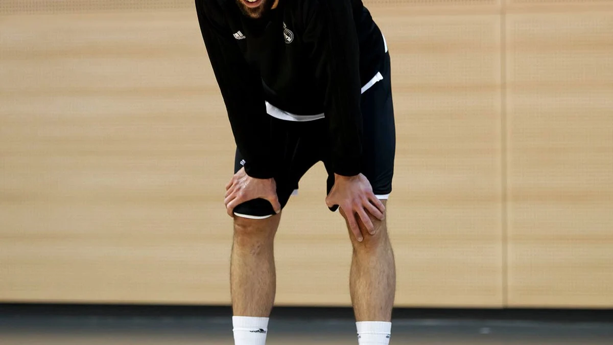 Sergio Llull en pleno entrenamiento