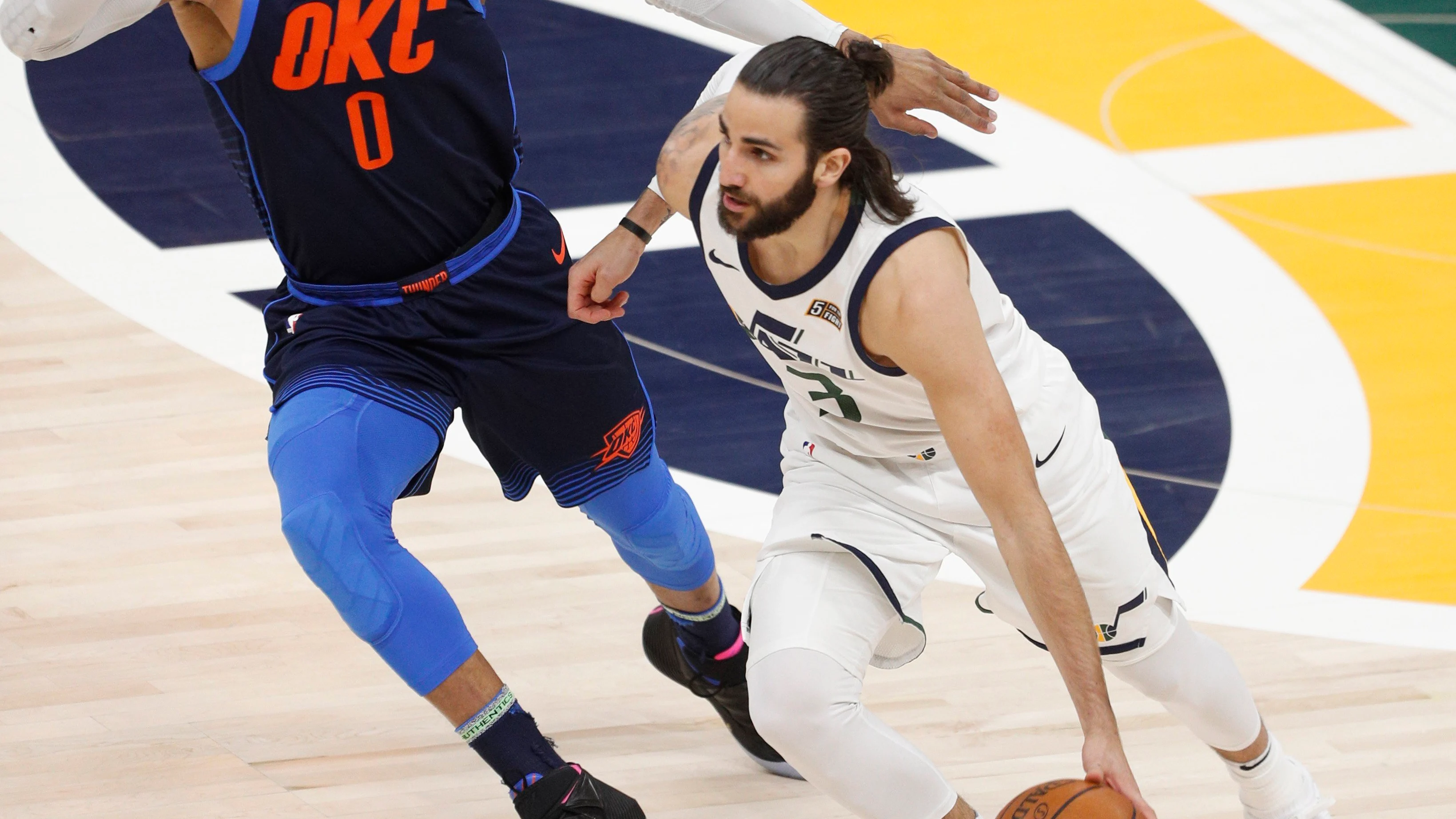 Ricky Rubio, ante Westbrook