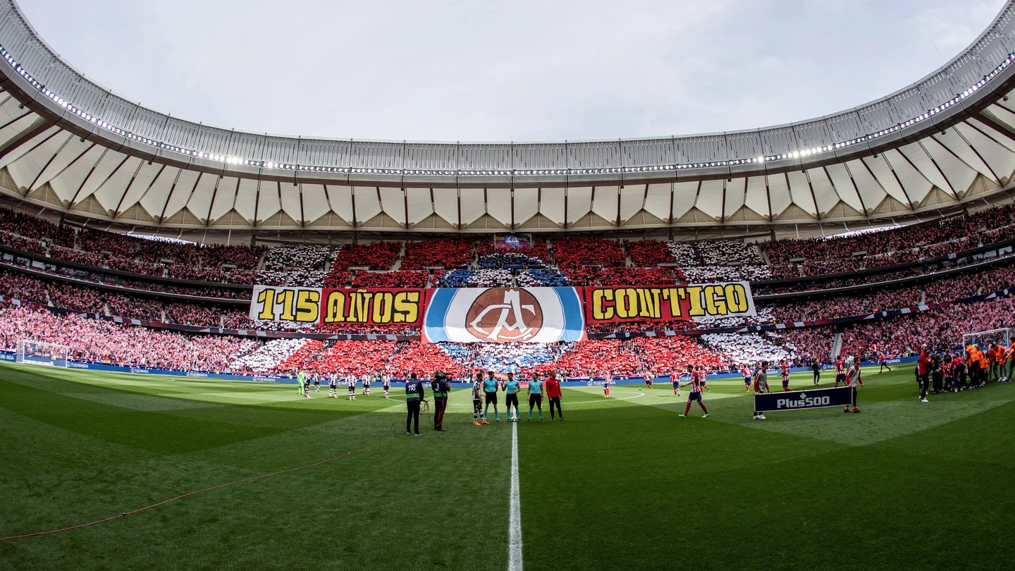 Tifo de los 115 años de historia del Atlético Tifo de los 115 años de historia del Atlético