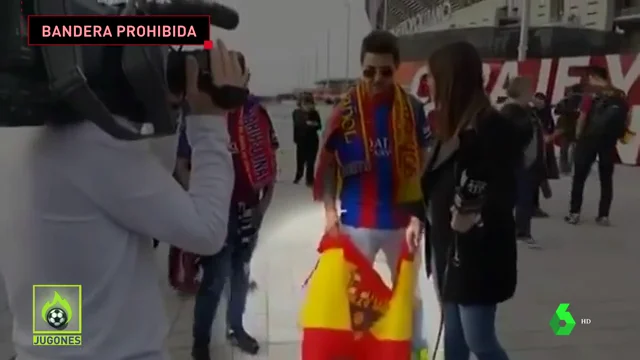 BARÇA TV 'VETA' UNA BANDERA DE ESPAÑA