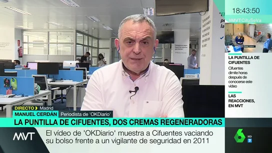 El periodista de OkDiario Manuel Cerdán El periodista de OkDiario Manuel Cerdán