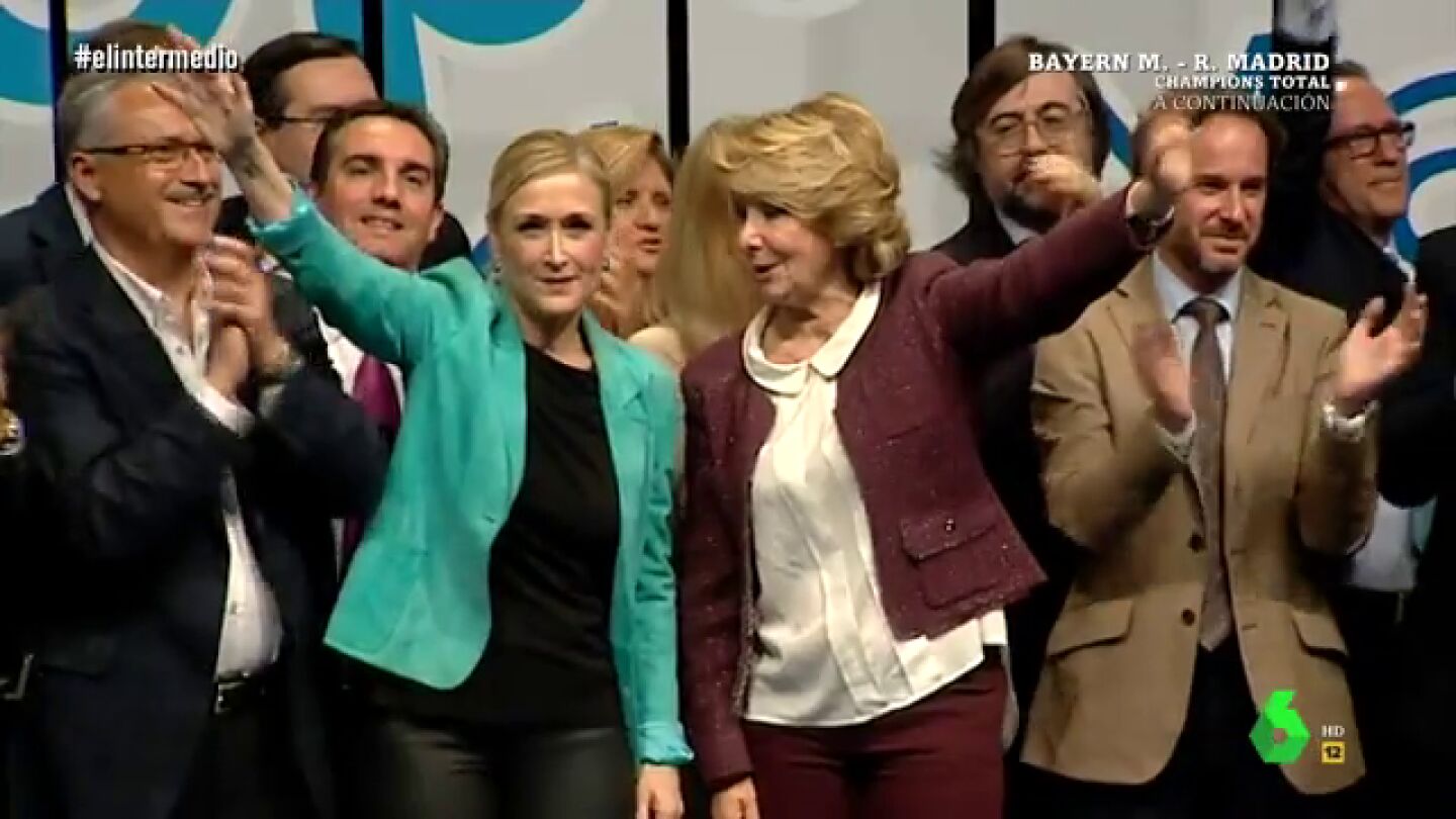 Cristina Cifuentes y Esperanza Aguirre