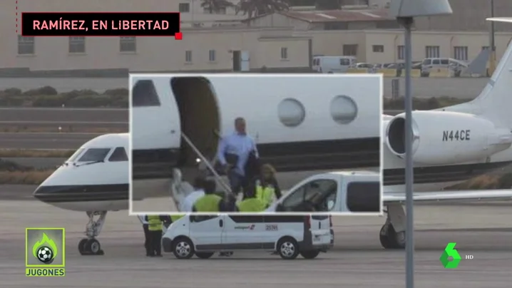 El momento de la detención de Miguel Ángel Ramírez, presidente de la UD Las Palmas