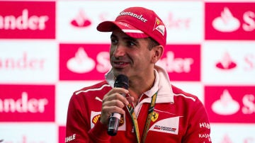 Marc Gené, en un acto de Ferrari
