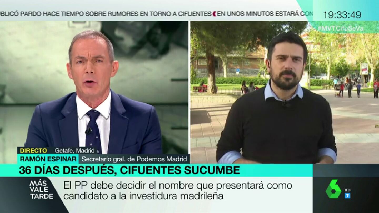 Ram&oacute;n Espinar, secretario general de Podemos Madrid